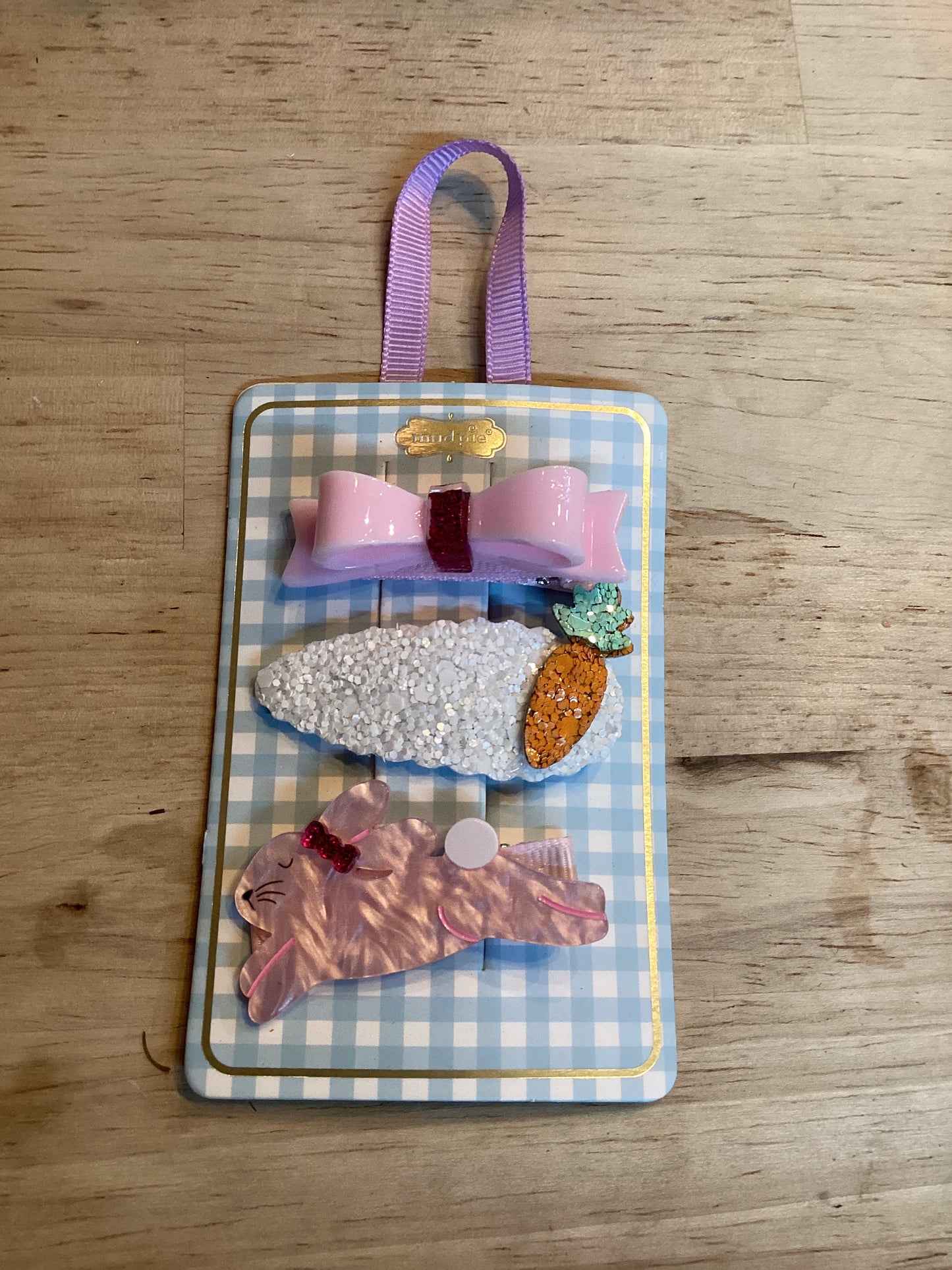 Blue Easter hair clips