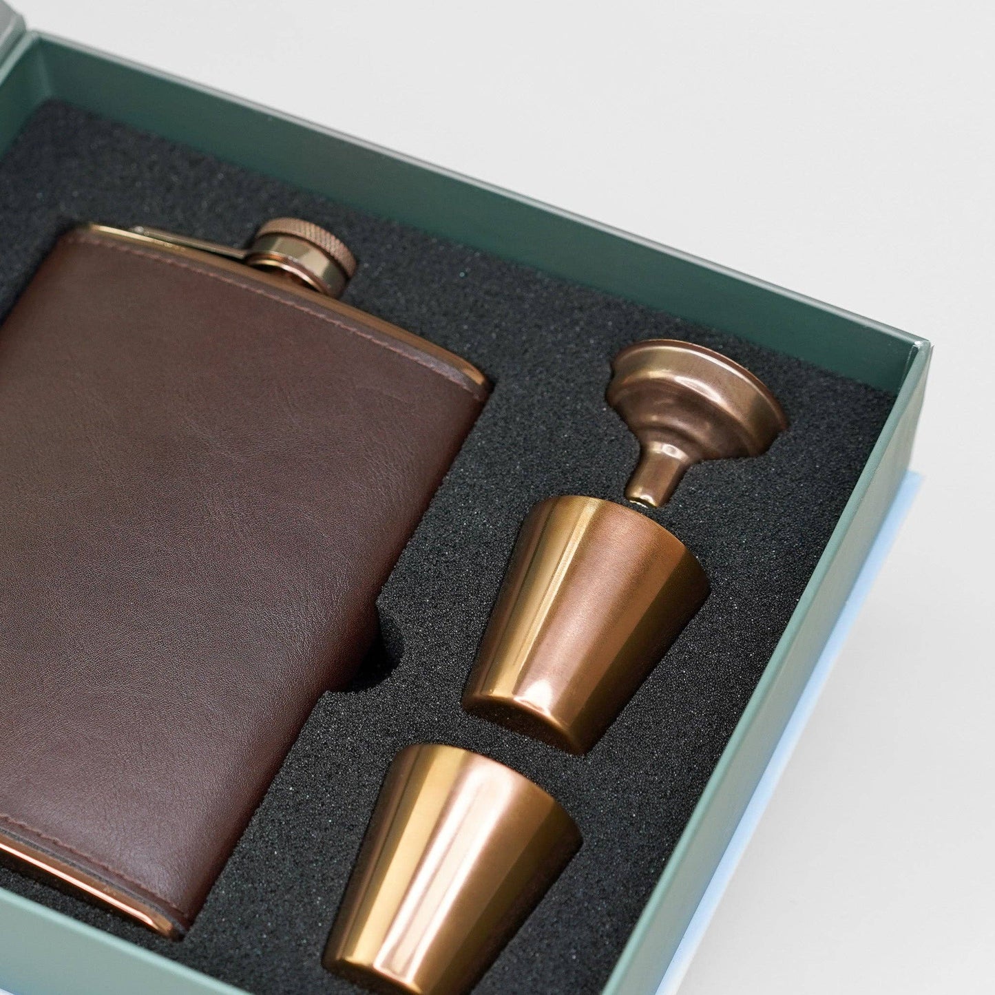 Sophos - 4 Piece Copper Hip Flask Set