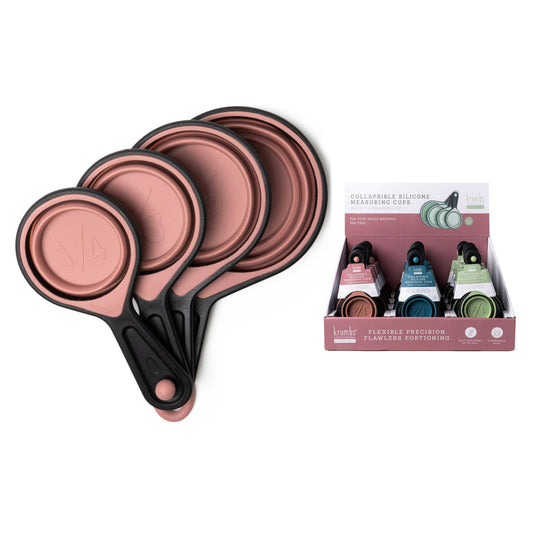 DM Merchandising - Krumbs Kitchen Silicone Collapsible Measuring Cups 4pcs Set