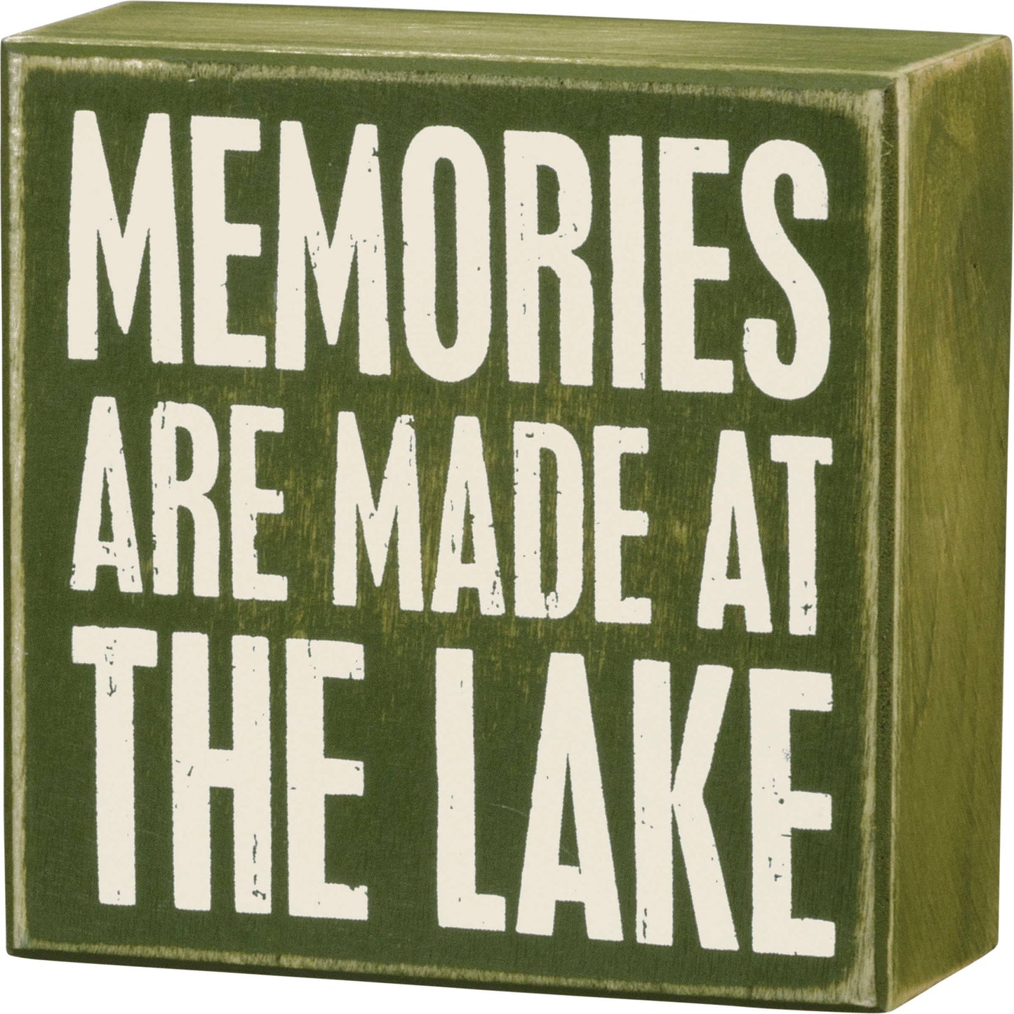 Primitives by Kathy - At The Lake Box Sign