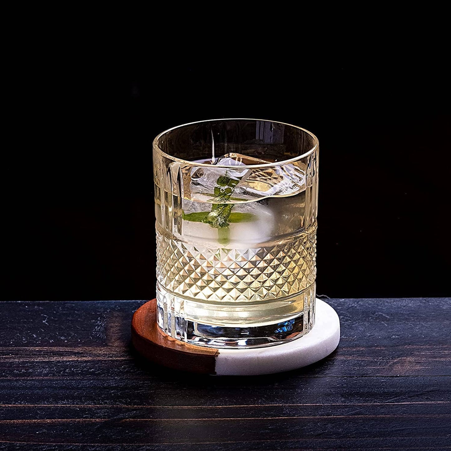 ROCKS Whiskey Chilling Stones - The Connoisseur's Set - Reserve Whiskey Glass Edition