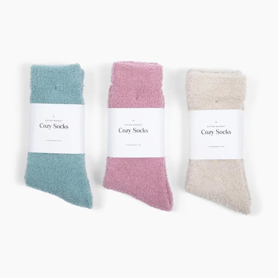 Giften Market - Cozy Cloud Socks - Stone Blue - Warm & Soft - Winter Gift