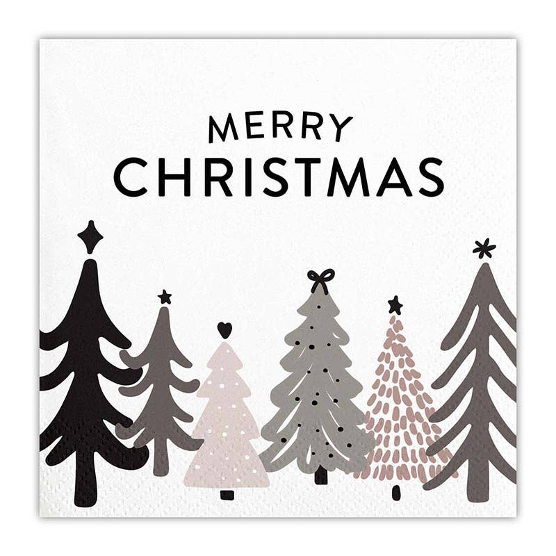 Santa Barbara Design Studio by Creative Brands - Cocktail Napkin - Merry Christmas Trees