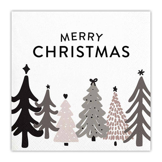 Santa Barbara Design Studio by Creative Brands - Cocktail Napkin - Merry Christmas Trees