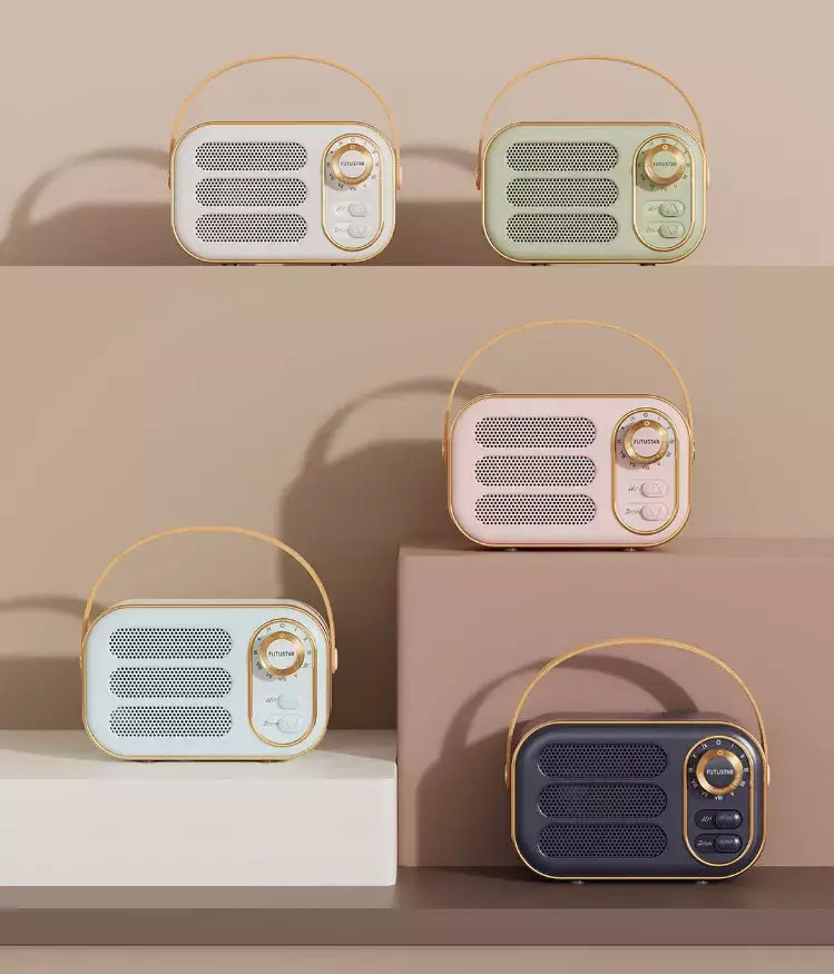 Funky Rico Inc - Vintage Bluetooth Speaker - Blue