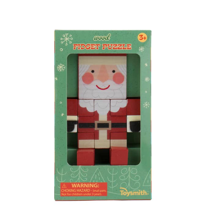 Toysmith - Holiday Wood Fidget Puzzle