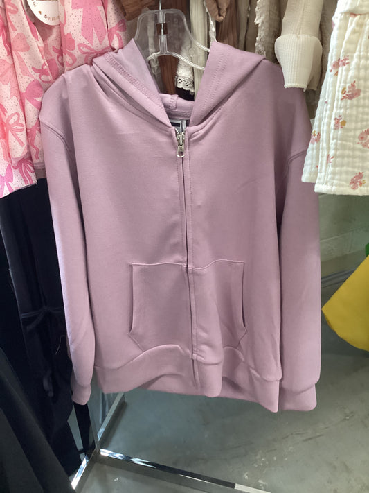 KIDS MODAL HOODED ZIPPER
