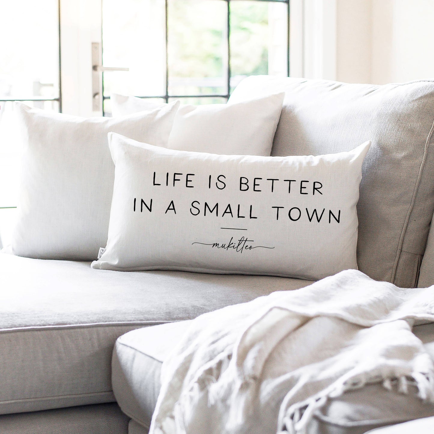 Porter Lane Home - Better In A Small Town Custom Pillow Cover