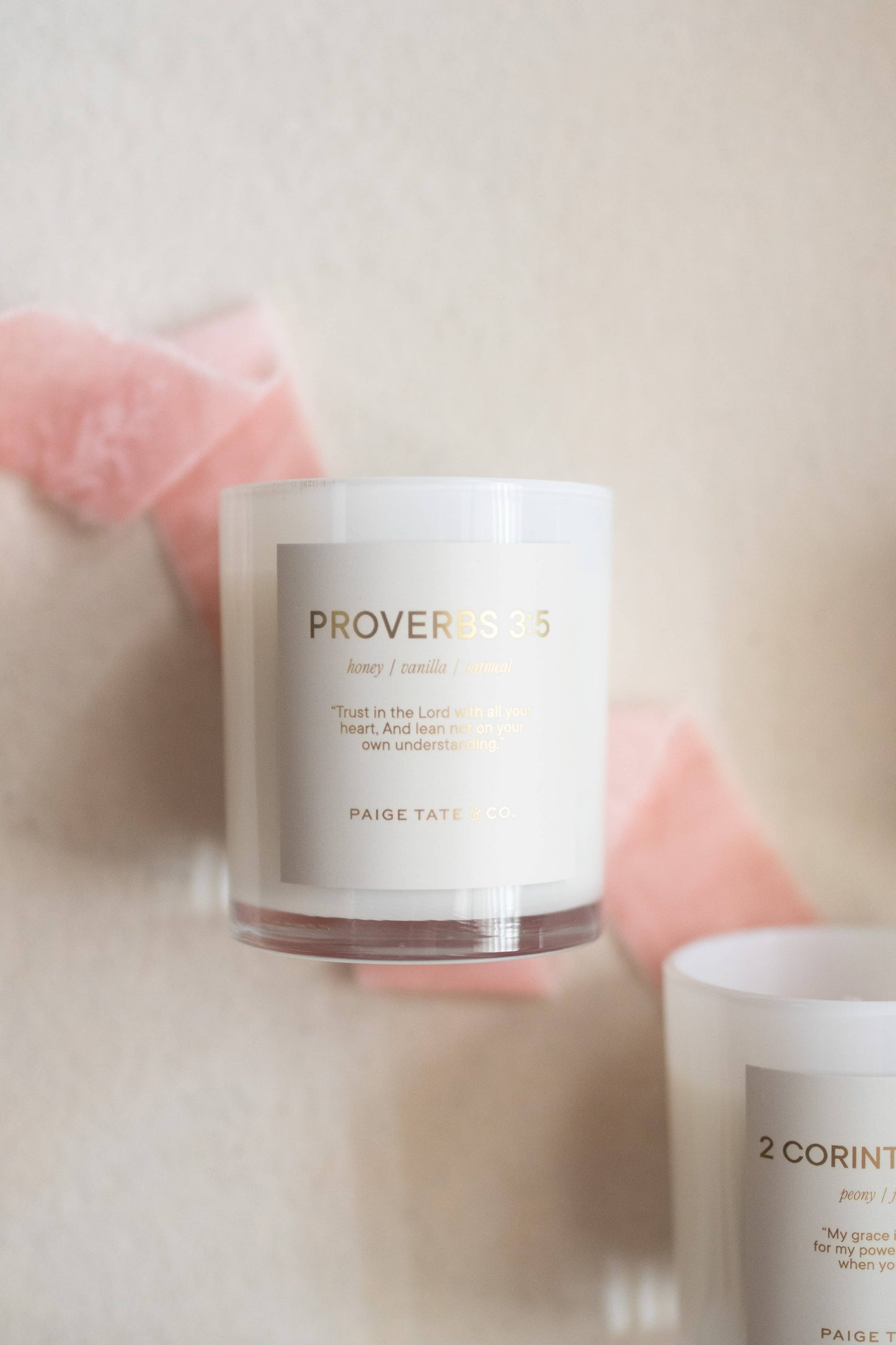 Paige Tate Christian Gifts - Scripture Candle: Proverbs 3:5