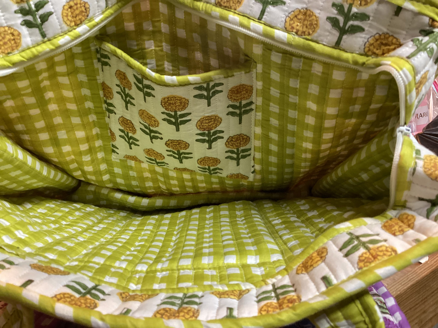 Quilted Tote Bag; by Heart of Grace