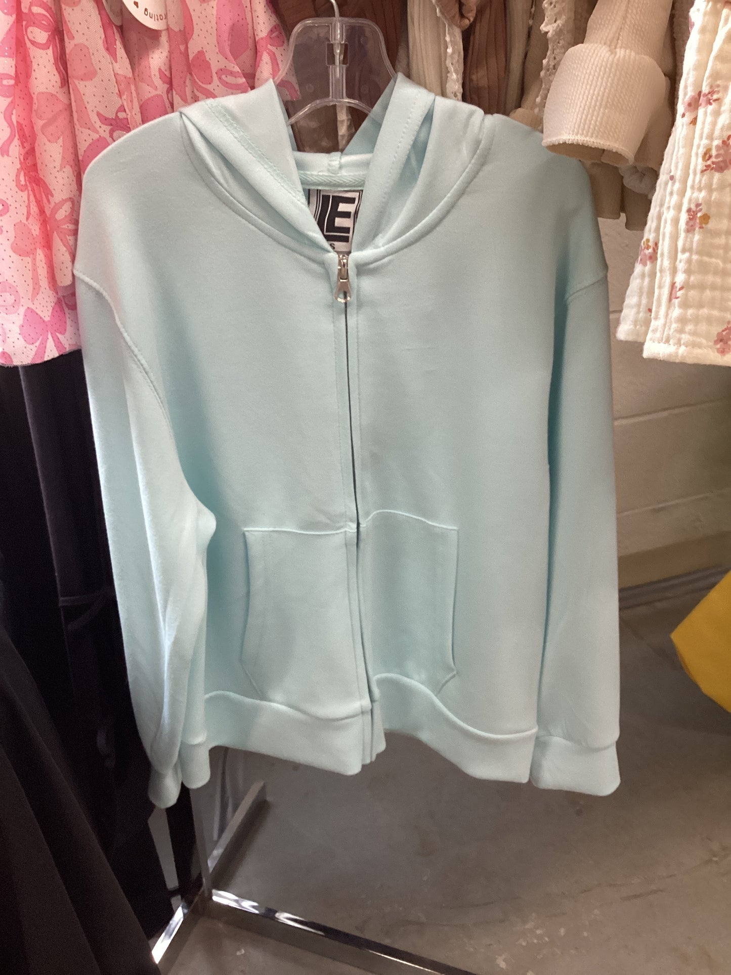 KIDS MODAL HOODED ZIPPER