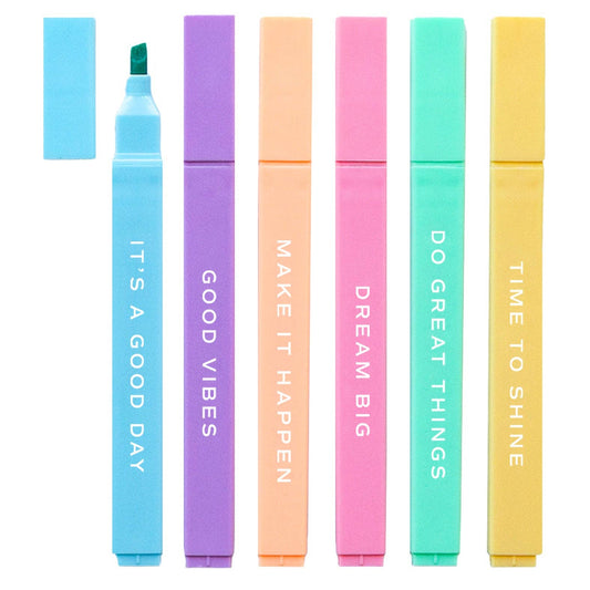 Sweet Water Decor - Do Great Things Highlighter Set - Stationery Set