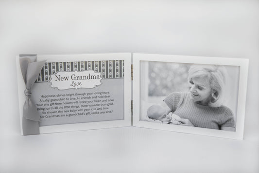 New Grandma Gift Sentiment Photo Frame 4x6 Table 3139
