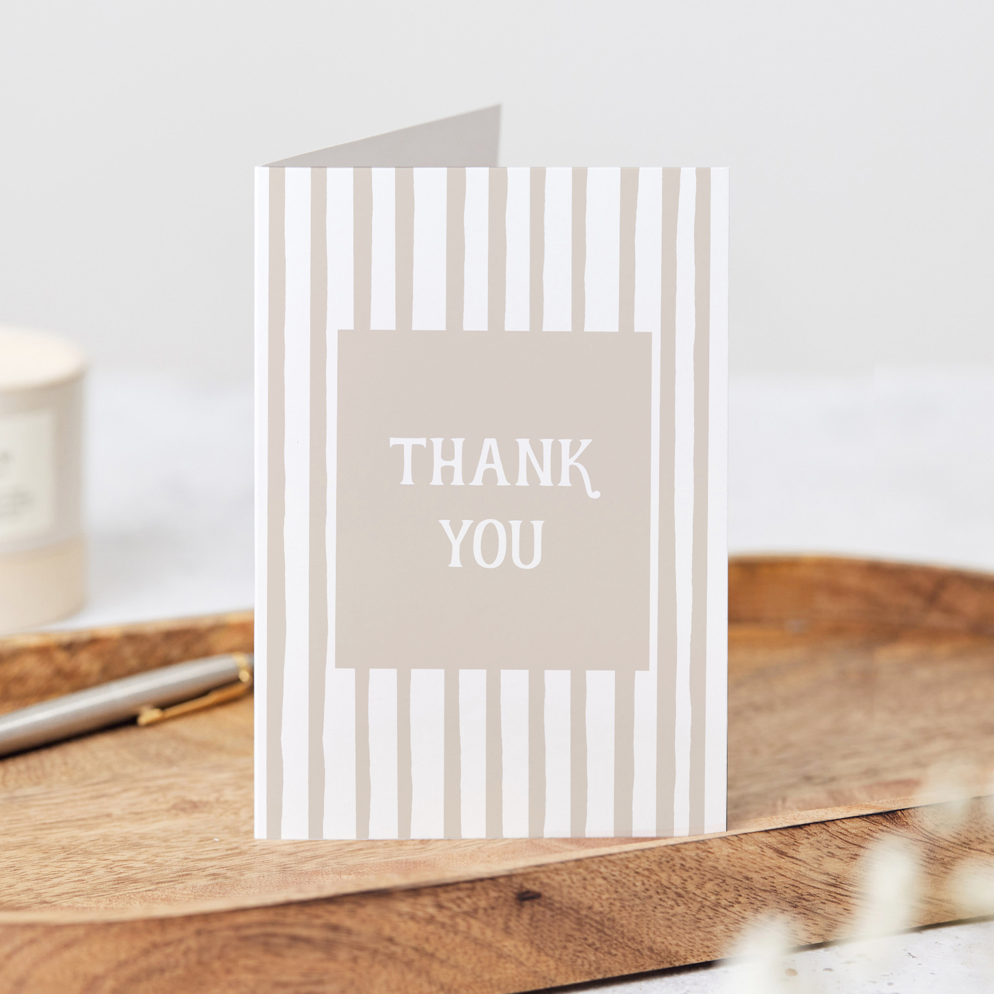 Porter Lane Home - Thank You Stripe Greeting Card