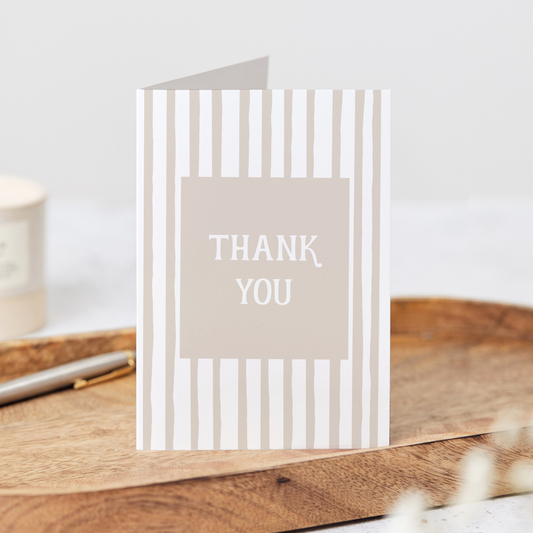 Porter Lane Home - Thank You Stripe Greeting Card