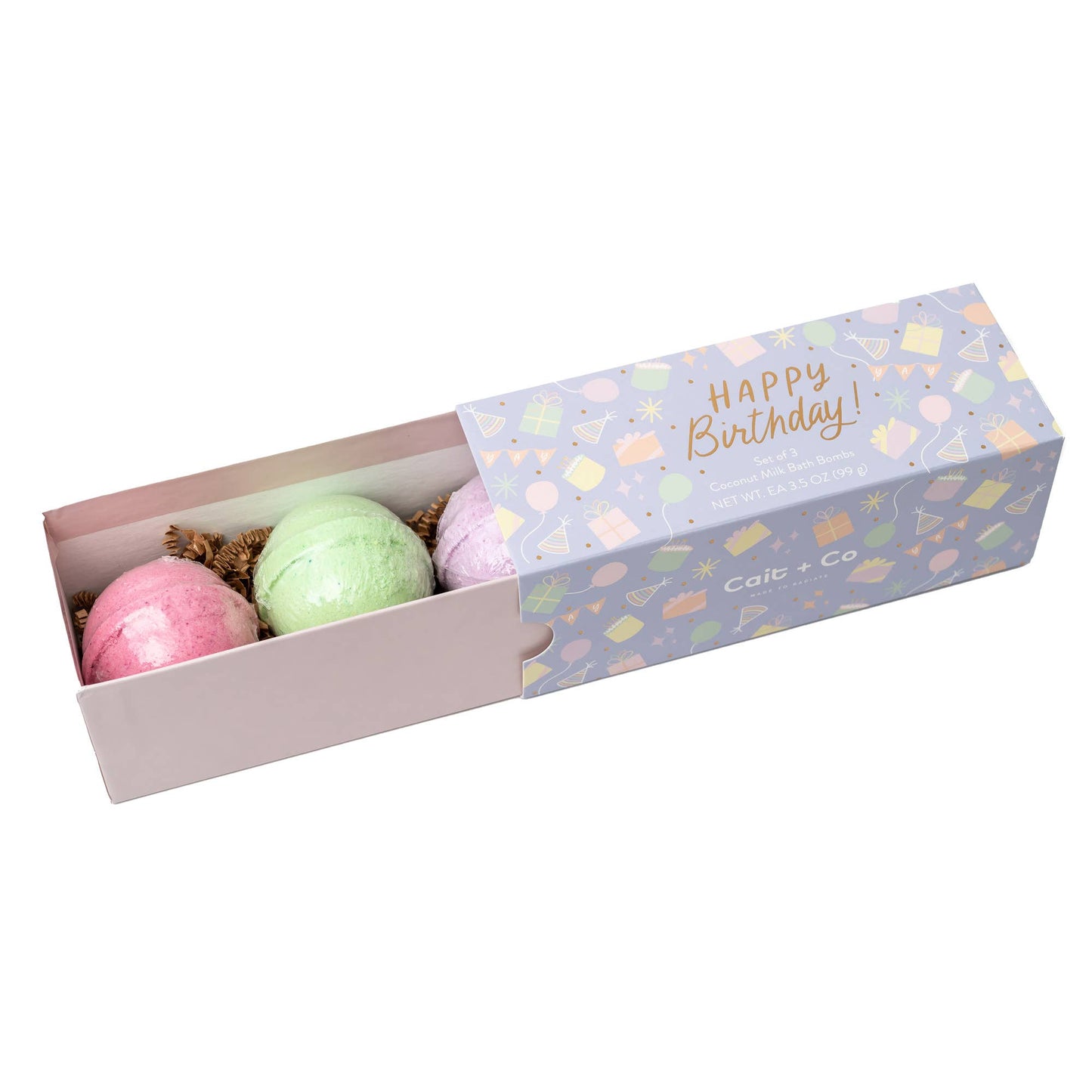 Cait + Co - Happy Birthday Bath Bomb Gift Set