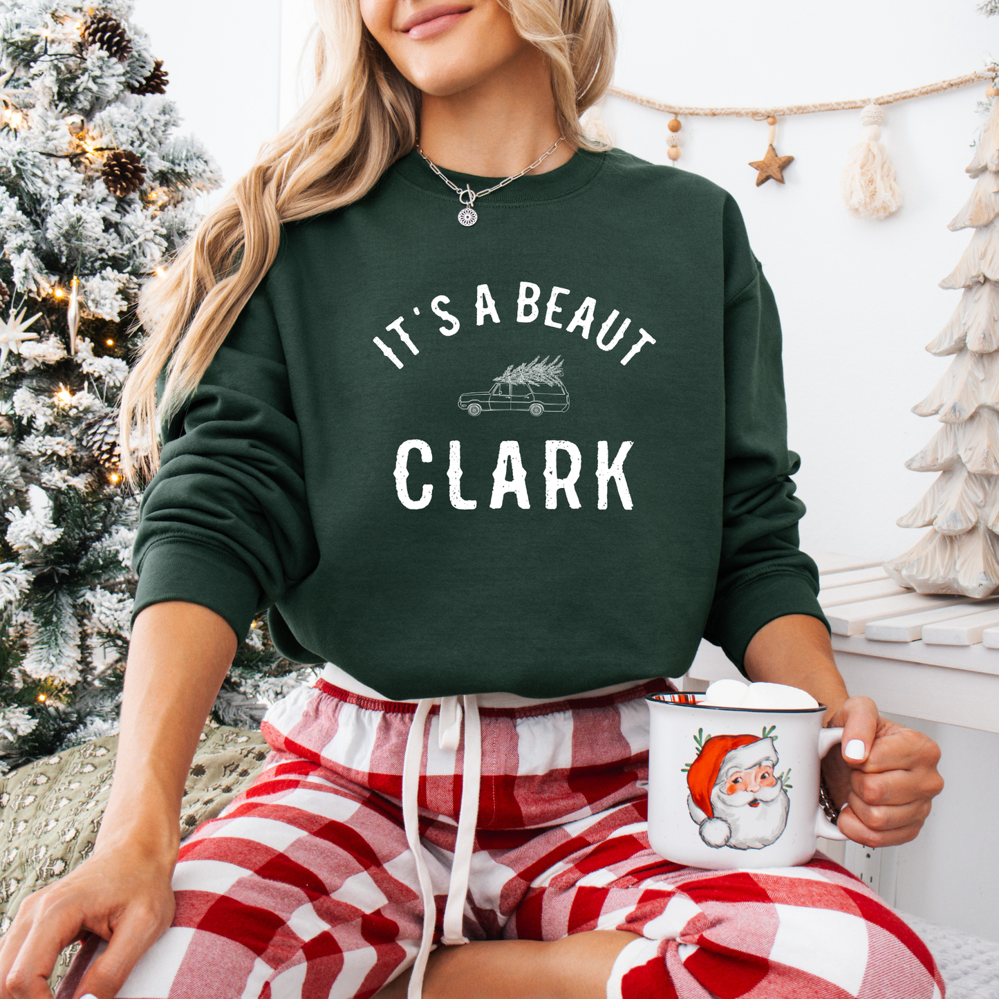 The Arena Cantina - It's A Beaut Clark Christmas Crewneck, Holiday Sweater, Fun