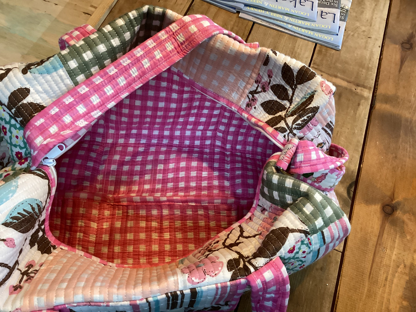 Quilted Weekender Duffle Bag by Heart of Grace