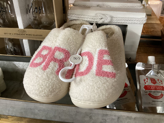 Katydid slippers bride