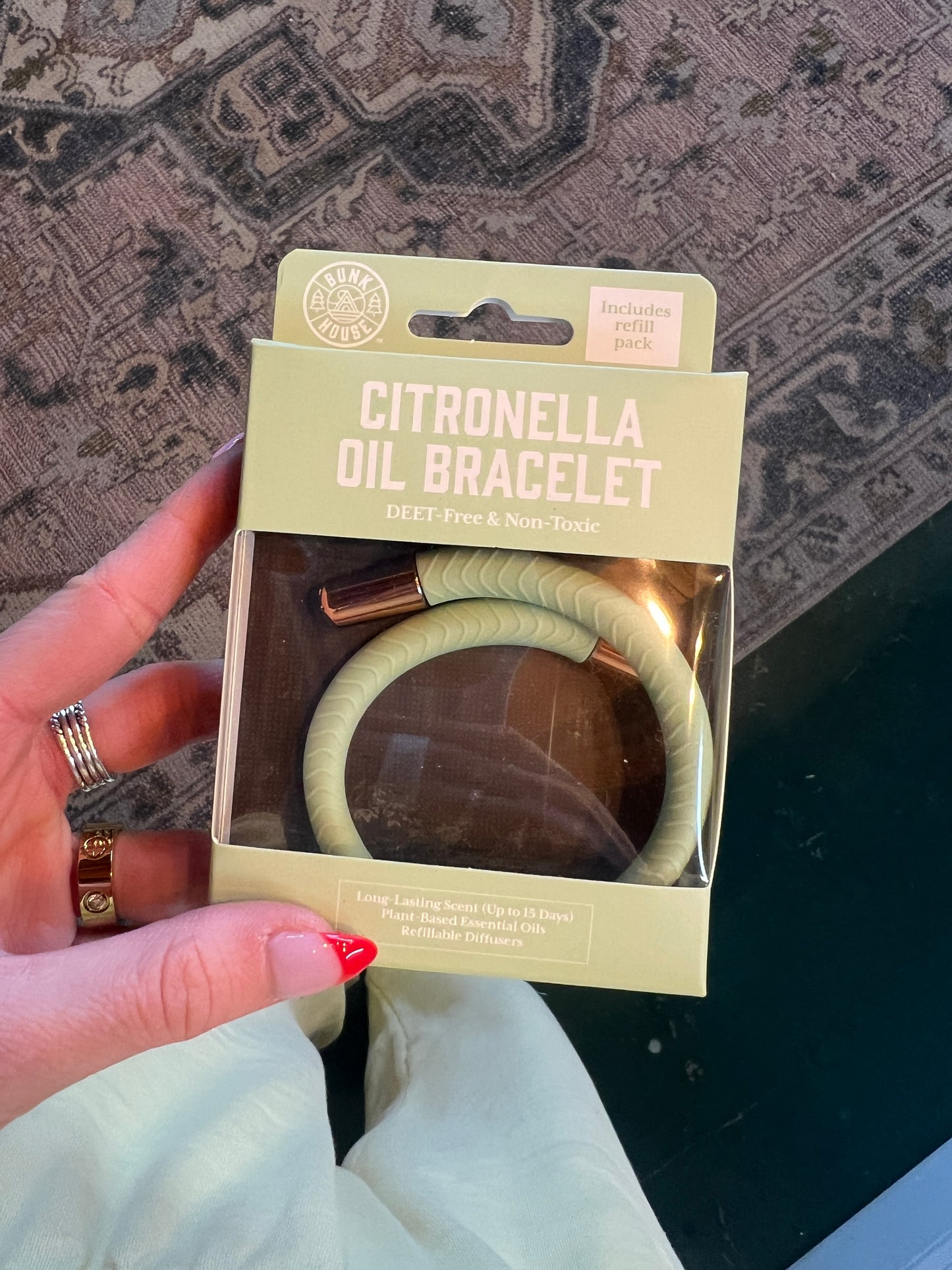 Citronella oil bracelet