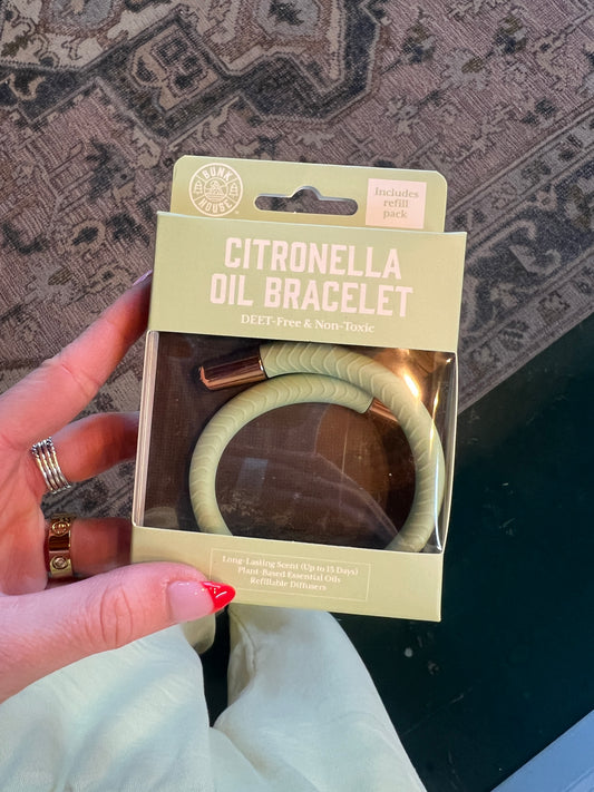 Citronella oil bracelet