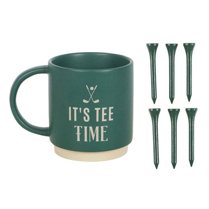 Something Different Wholesale - It's Tee Time Father's Day Mug with Golf Tees