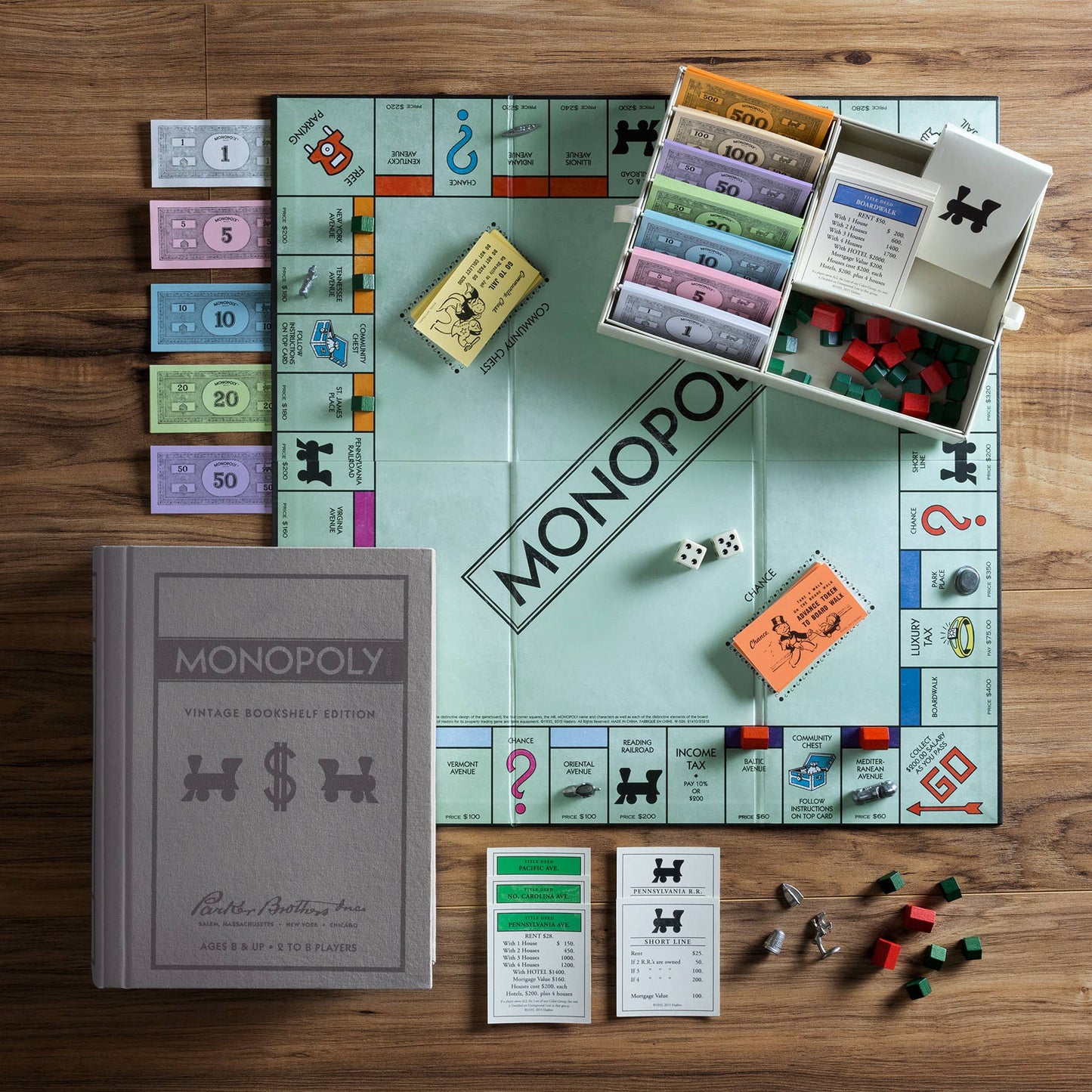 WS Game Company - Monopoly Vintage Bookshelf Edition