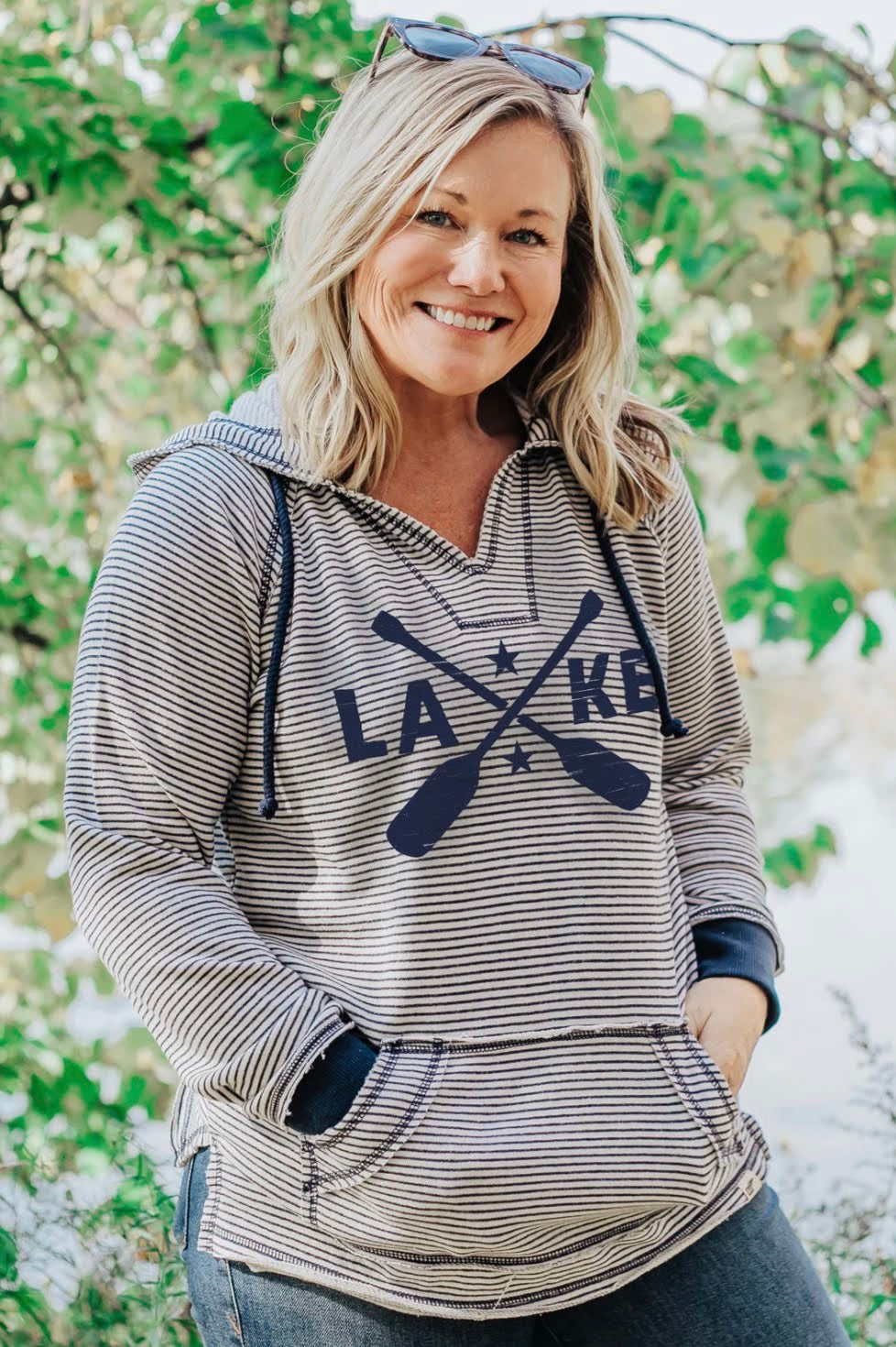 Lake Girl Striped Weedender Hoodie