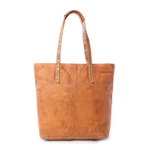 Sierra Crest Leather Bag in Antique Gold by MYRA