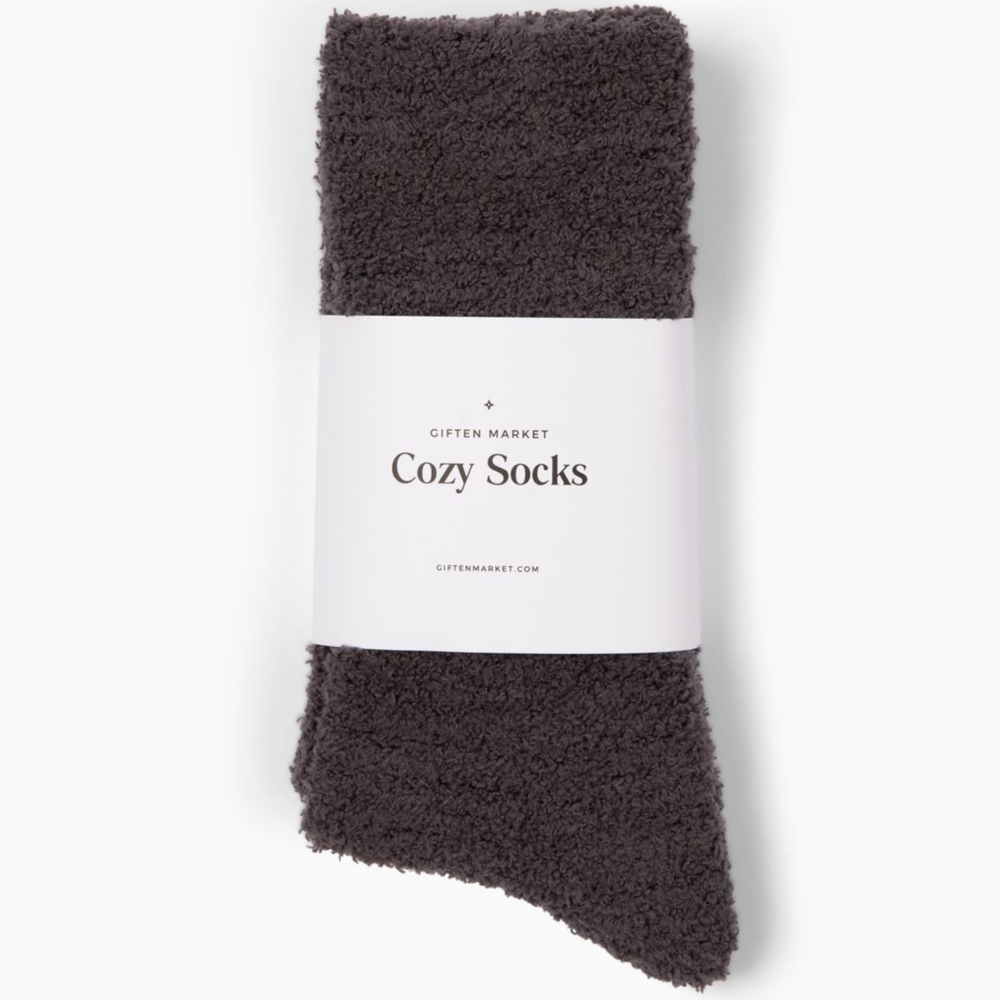 Giften Market - Cozy Cloud Socks - Charcoal - Warm & Soft - Winter Gift