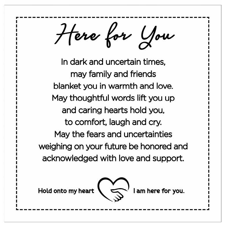 Softly Said  Blanket: Here For You, Encouragement Gift 8020