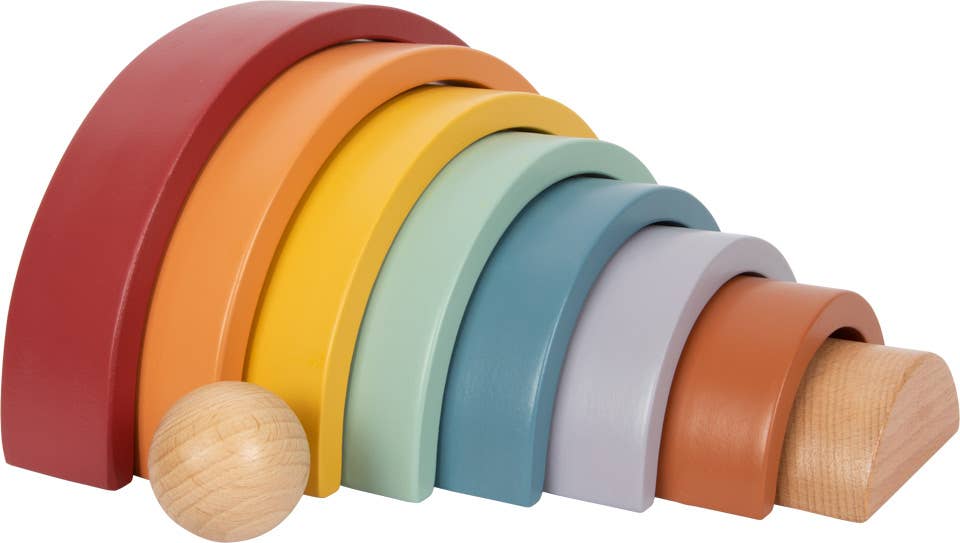 Hauck Toys - Small Foot Rainbow Building Blocks- Boutique