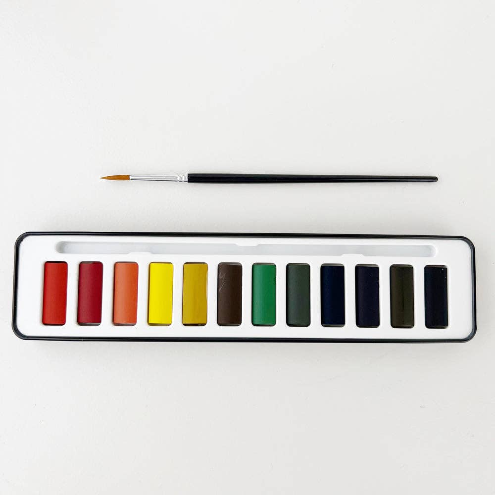 emily lex studio - Watercolor paint set with brush