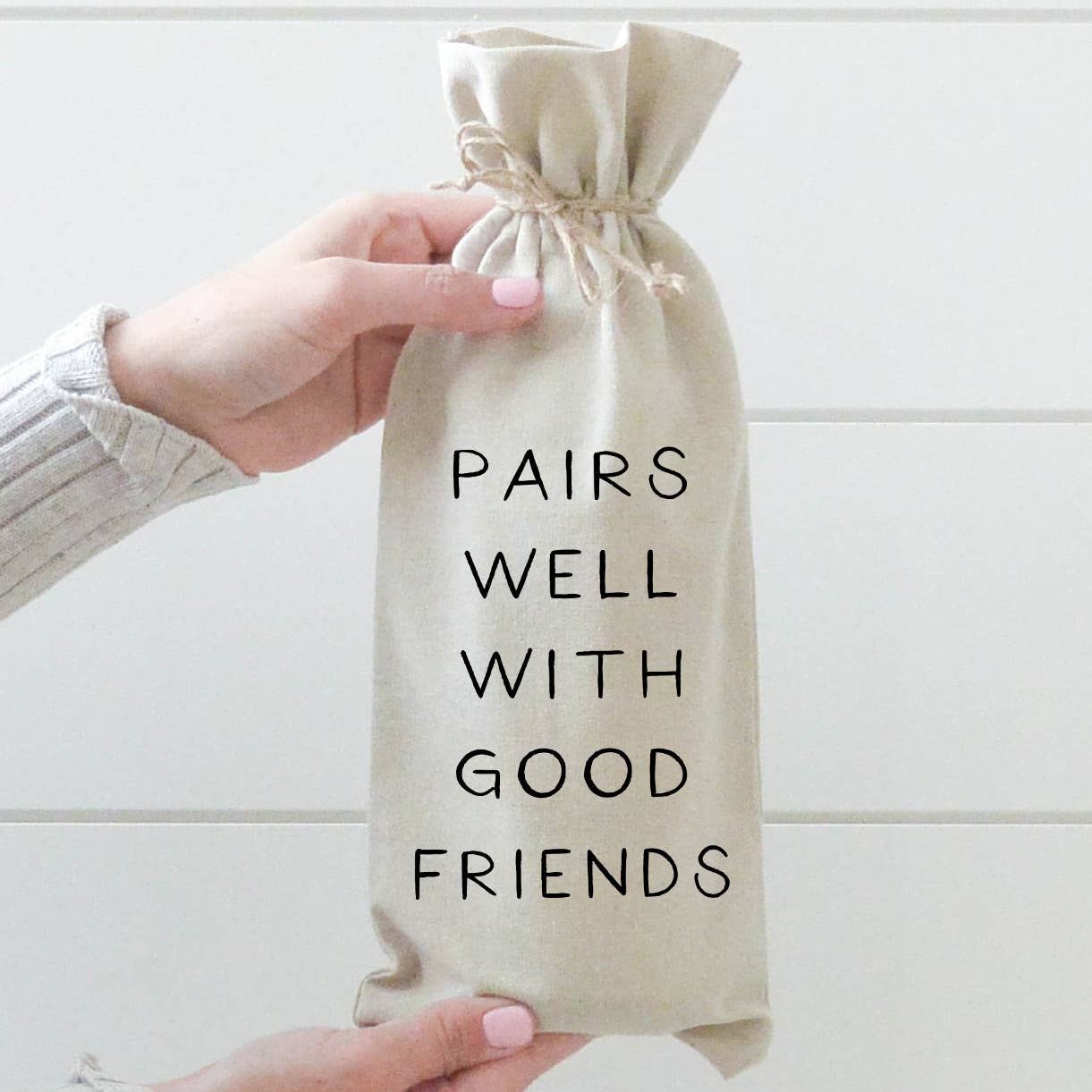 Porter Lane Home - Pairs Well Wine Bag