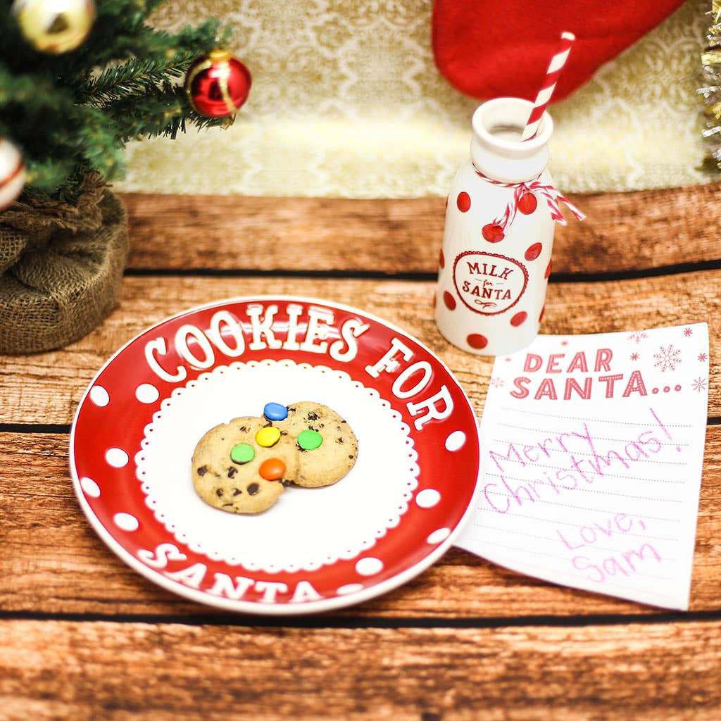 Pearhead - Christmas Santa's Milk & Cookie Set