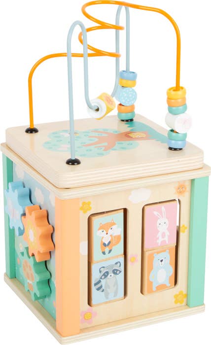 Hauck Toys - Small Foot Wooden Toys Pastel Motor Skills 5-in-1 Activity C