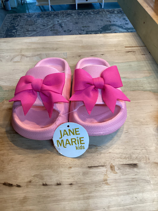 JM kids pink bow sandal