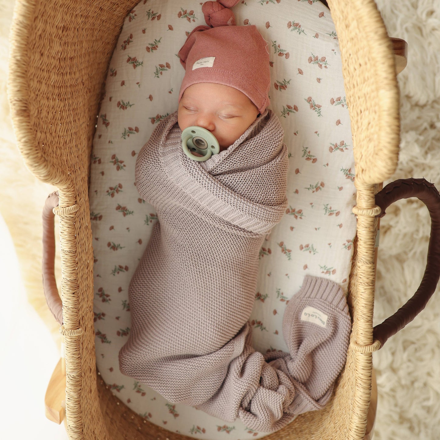 Bleu La La - 100% Organic Luxury Cotton Swaddle Receiving Baby Blanket