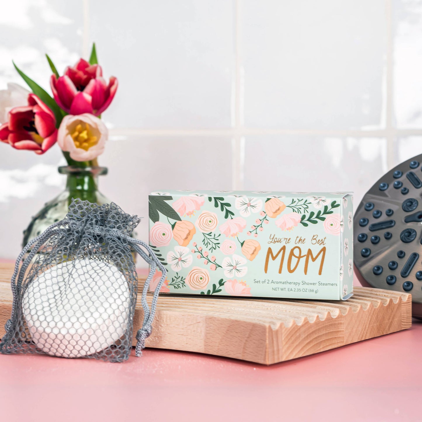 Cait + Co - Best Mom Shower Steamer Gift Set