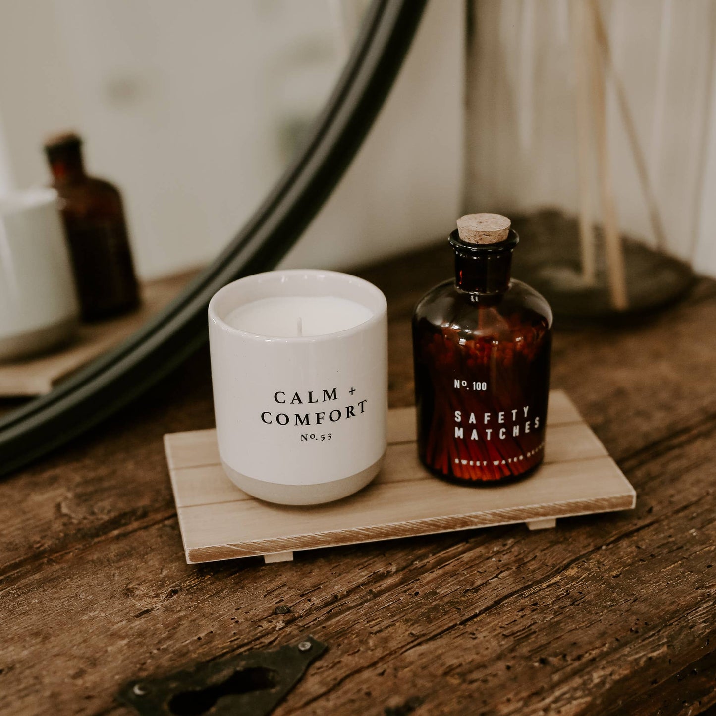 Sweet Water Decor - Natural Rectangular Wood Tray - Home Decor & Gifts