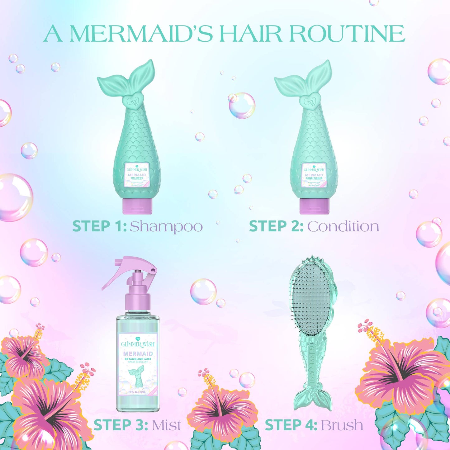 Glimmer Wish - Mermaid Hair Detangling Mist