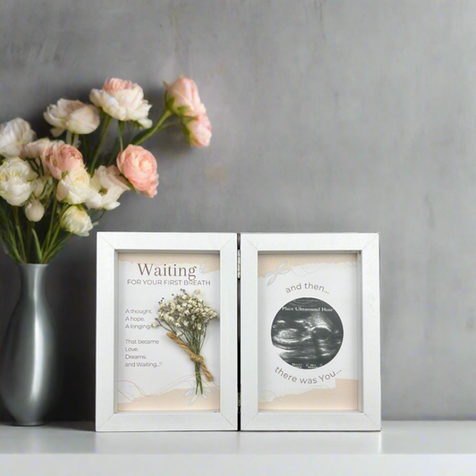 First Breath Ultrasound Keepsake Frame 4x6 Shadow Box 8100