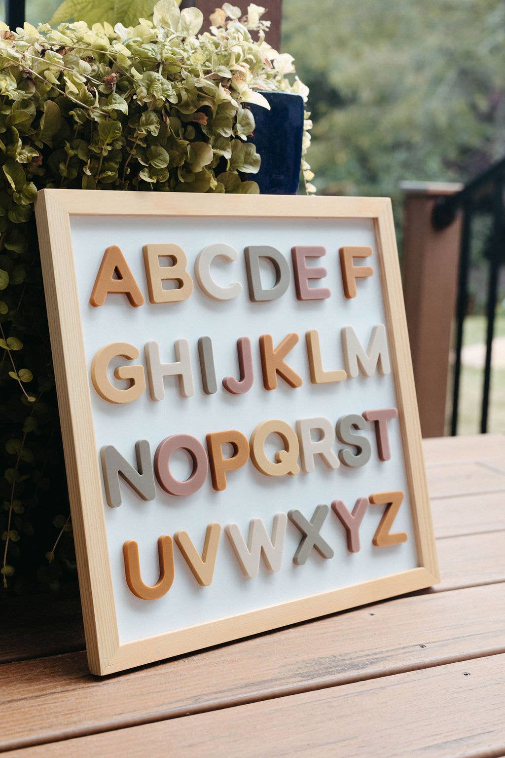 Brooklyn Neutral - Silicone Alphabet Magnets