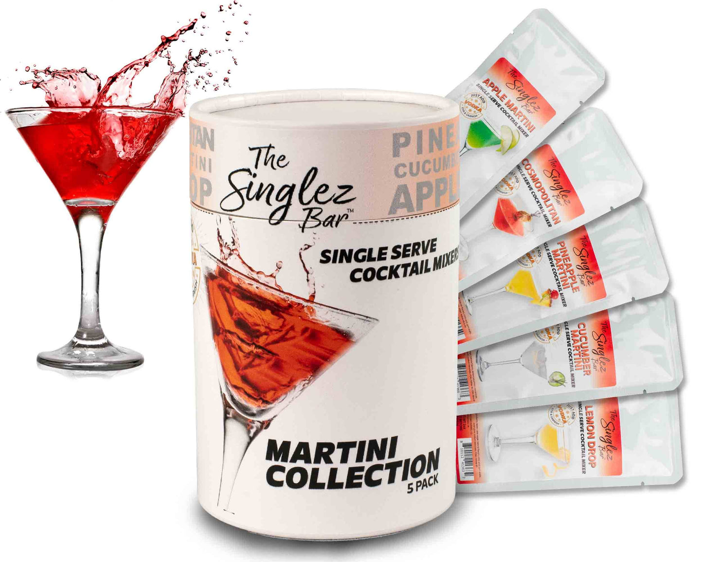 ThousandOaksBarrelCo. - Singlez Bar Martini Collection- 5-Pack Single Serve Mixers