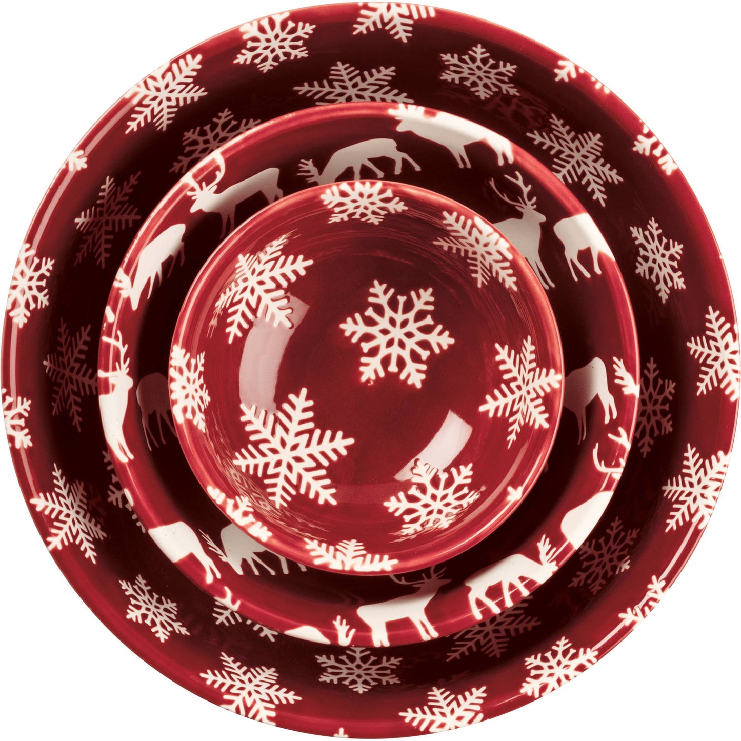 Primitives by Kathy - Christmas Bowl Set