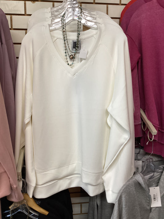 MODAL VNECK SWEATSHIRT