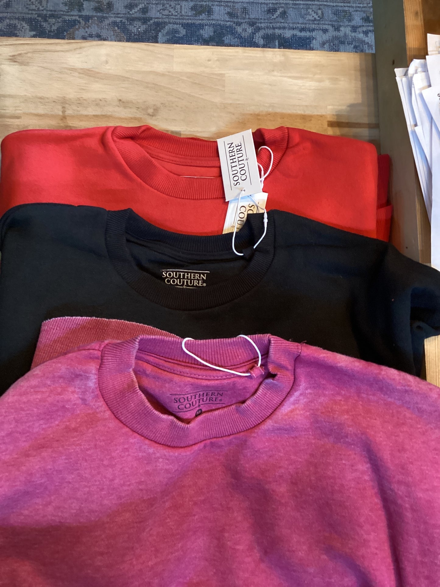 SC SWEATERS PLAIN RED/PURPLE/BLACK/TEAL/GREEN