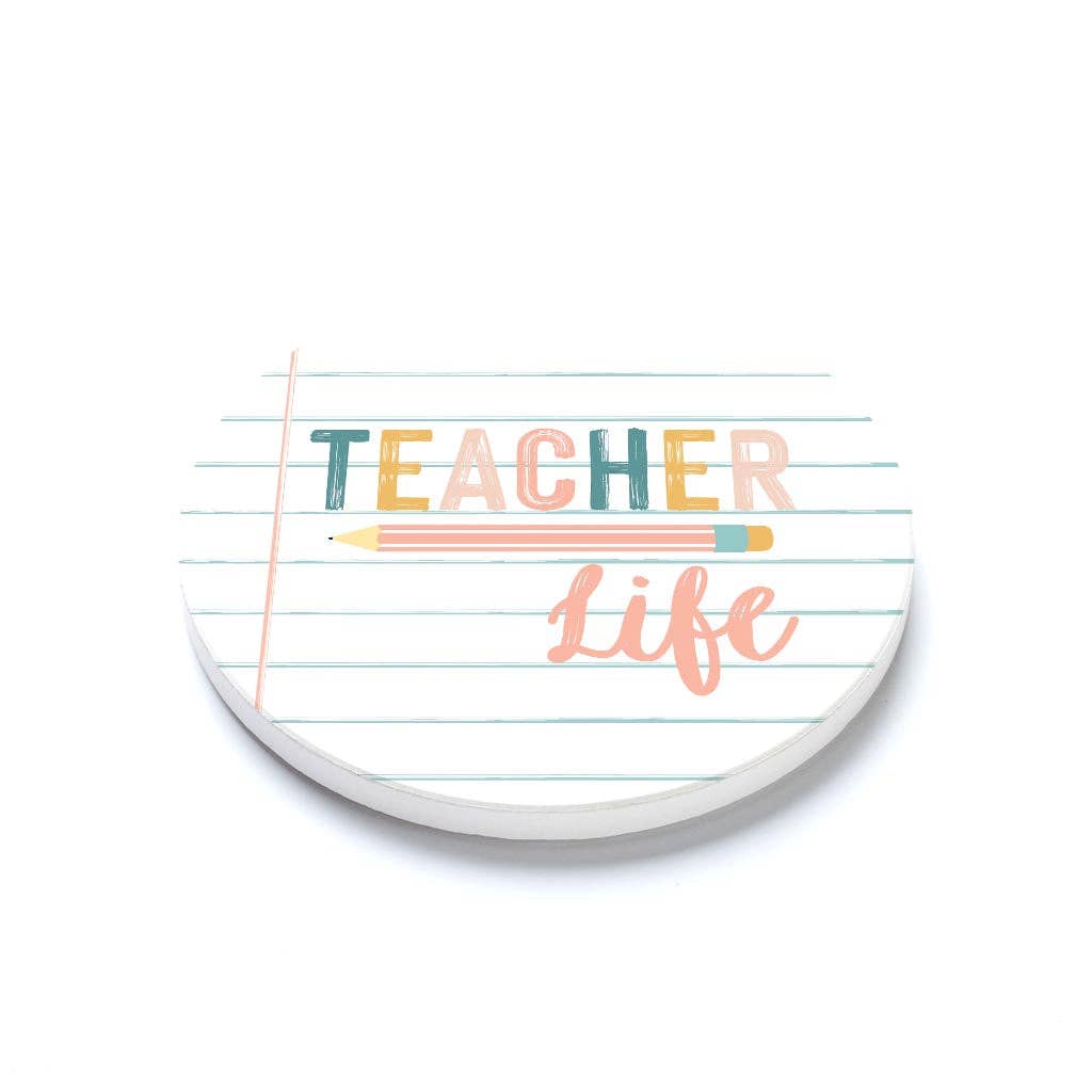 Clairmont & Co - Teacher Life, Ceramic Coaster, Classroom Decor, Teacher Gift