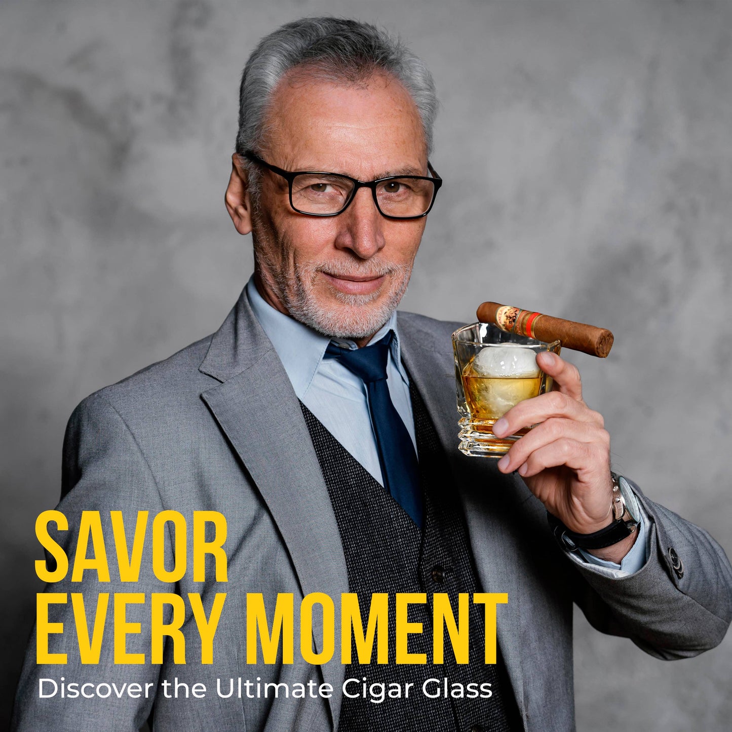 ThousandOaksBarrelCo. - Cigar Glass with Ice Ball Mold