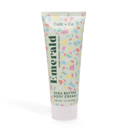 Cait + Co - Shea Butter Body Cream - 7.5oz Emerald | Gem Collection